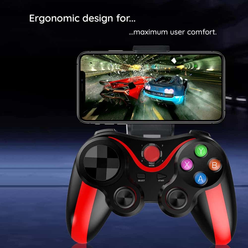 Techsuit - Ασύρματο Τηλεχειριστήριο (V13) - Bluetooth V4.0, 2.4G, 400mAh, Universal - Κόκκινο 3