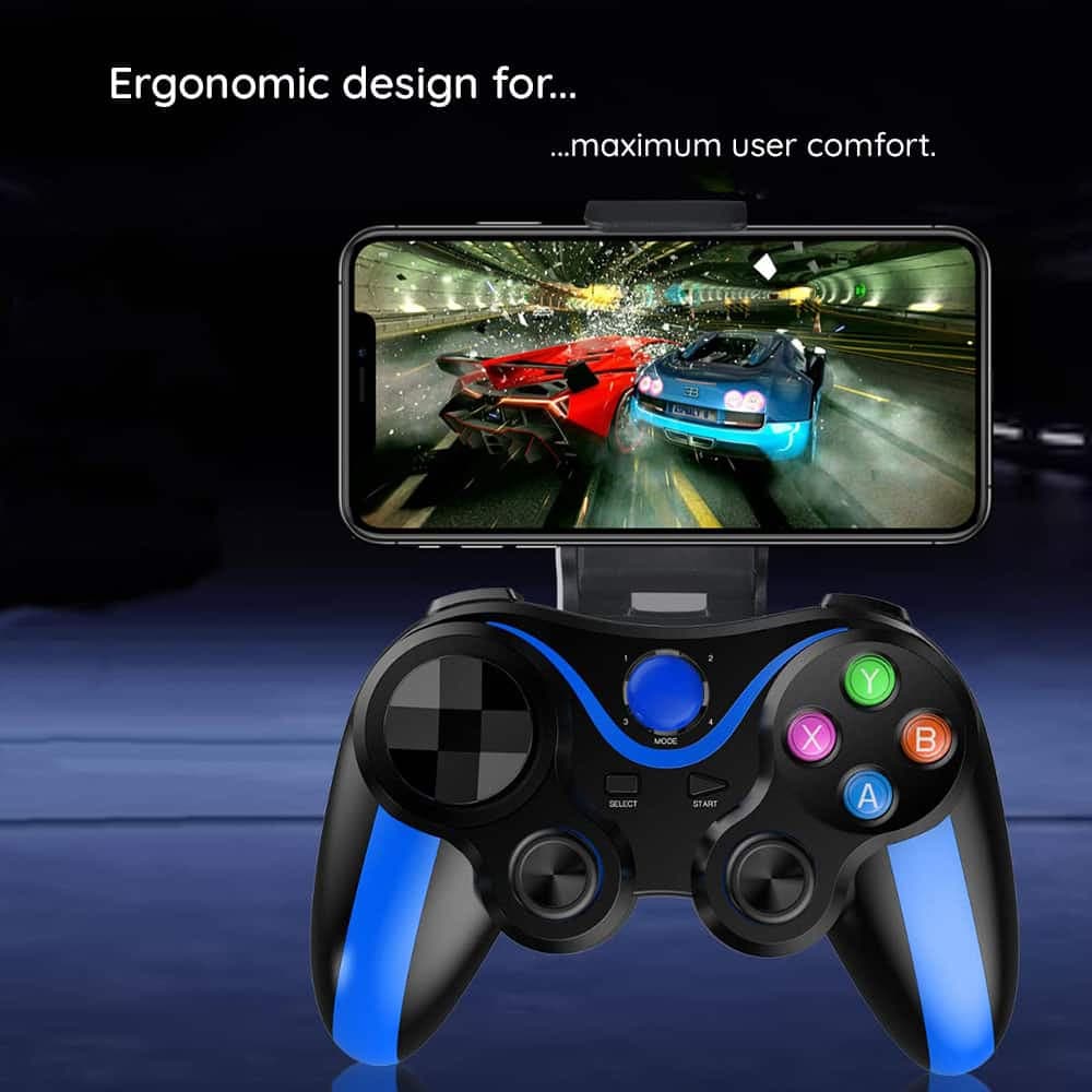 Techsuit - Ασύρματο Τηλεχειριστήριο (V13) - Bluetooth V4.0, 2.4G, 400mAh, Universal - Μπλε 3