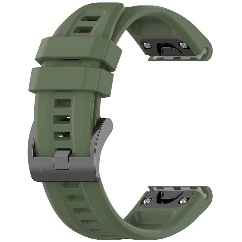 Techsuit - Watchband QuickFit 22mm (W060) - Garmin Fenix 5/5 Plus 6/6 Pro/7/Forerunner 935/945/955/Approach S60 - Dark Green