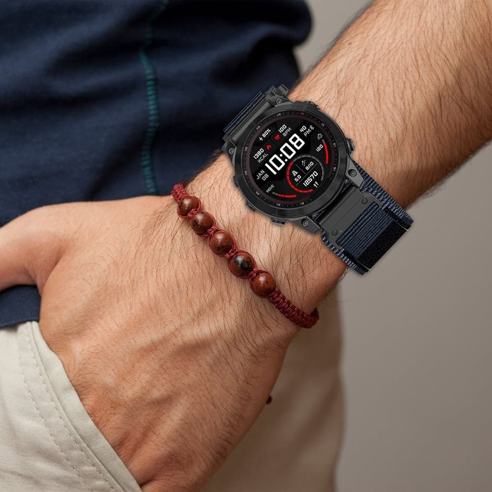 Techsuit - Watchband QuickFit 26mm (W057) - Garmin Fenix 3/3 HR/5X/5X Plus/6X/6X Pro/7X/7X Pro Solar - Gray 4