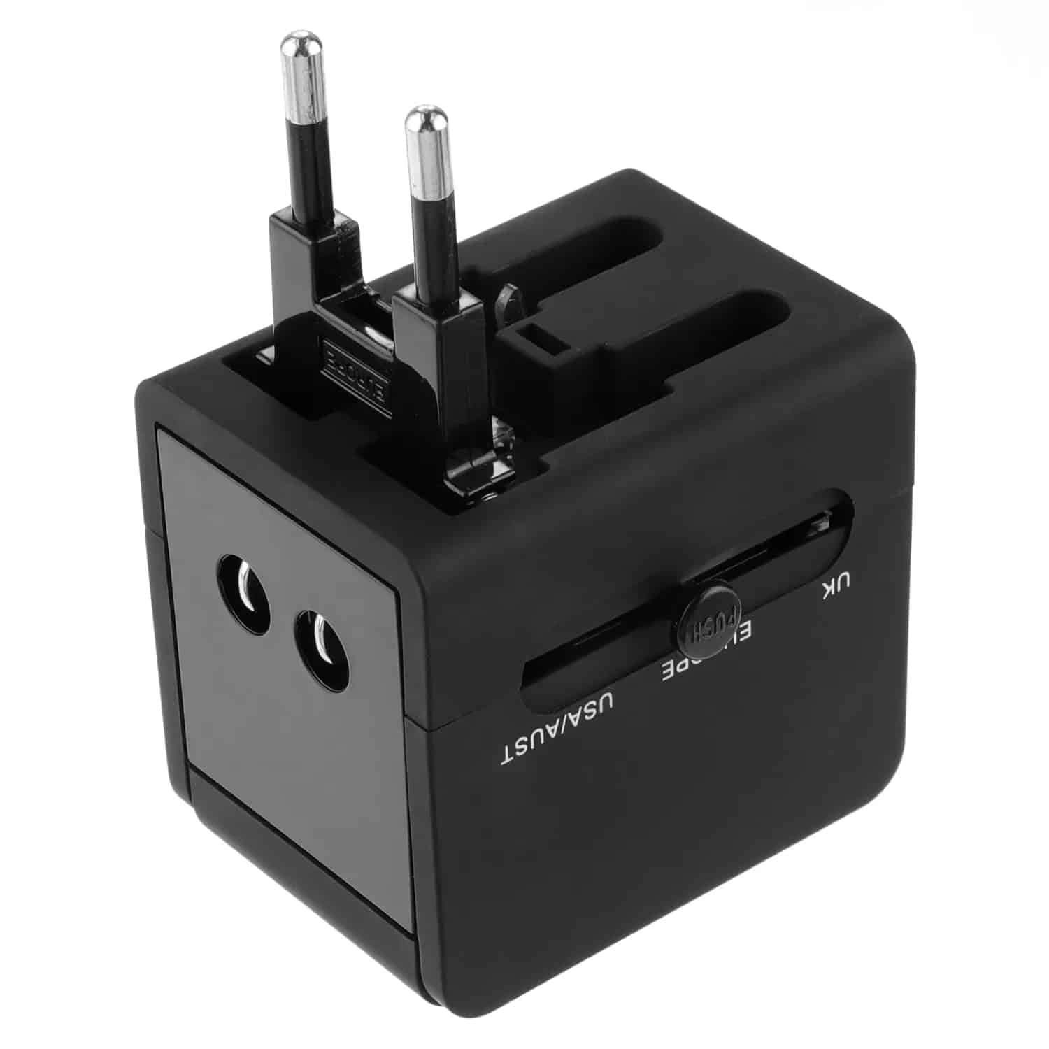 Techsuit - Προσαρμογέας Ταξιδιού (HHT148) - PD20W, QC, USB, Type-C, EU, UK, AUS, US - Μαύρο 3