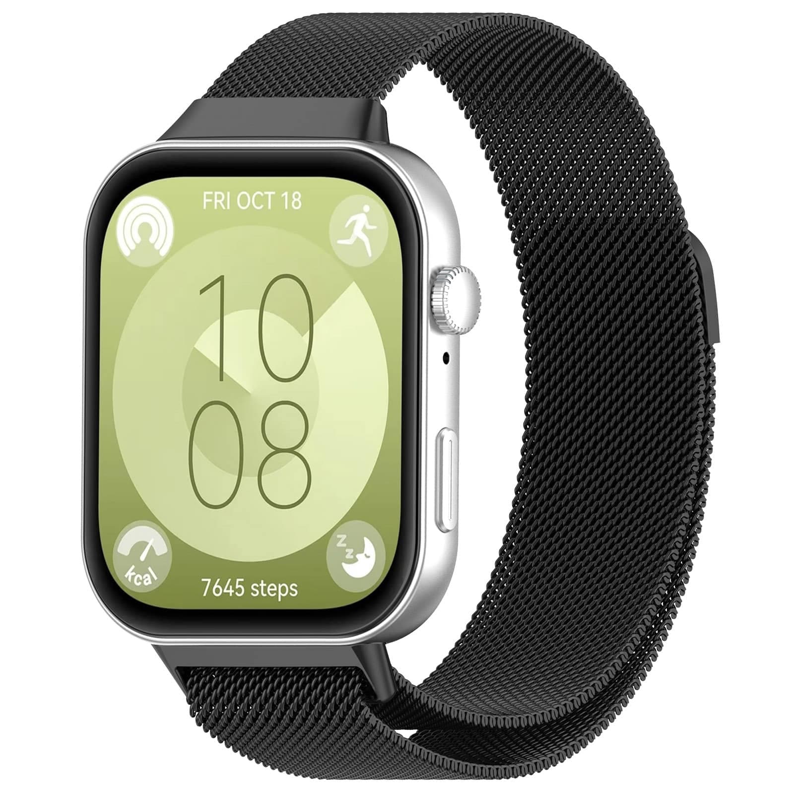 Techsuit Watchband (W009) - θήκη για Huawei Watch Fit 3 / 4 Pro - Μαύρο