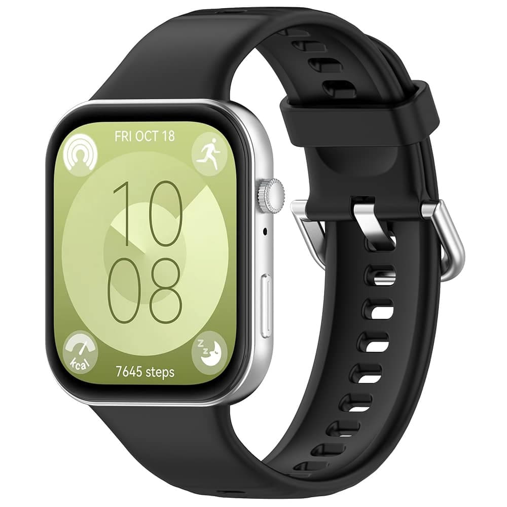 Techsuit Watchband (W061) - θήκη για Huawei Watch Fit 3 / 4 Pro - Μαύρο