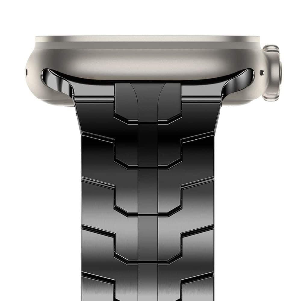 Techsuit - Watchband (W063) - Apple Watch 1/2/3/4/5/6/7/8/9/10/11/SE/SE 2/SE 3/Ultra/Ultra 2/Ultra 3 (42/44/45/46/49mm) - Silvery 3