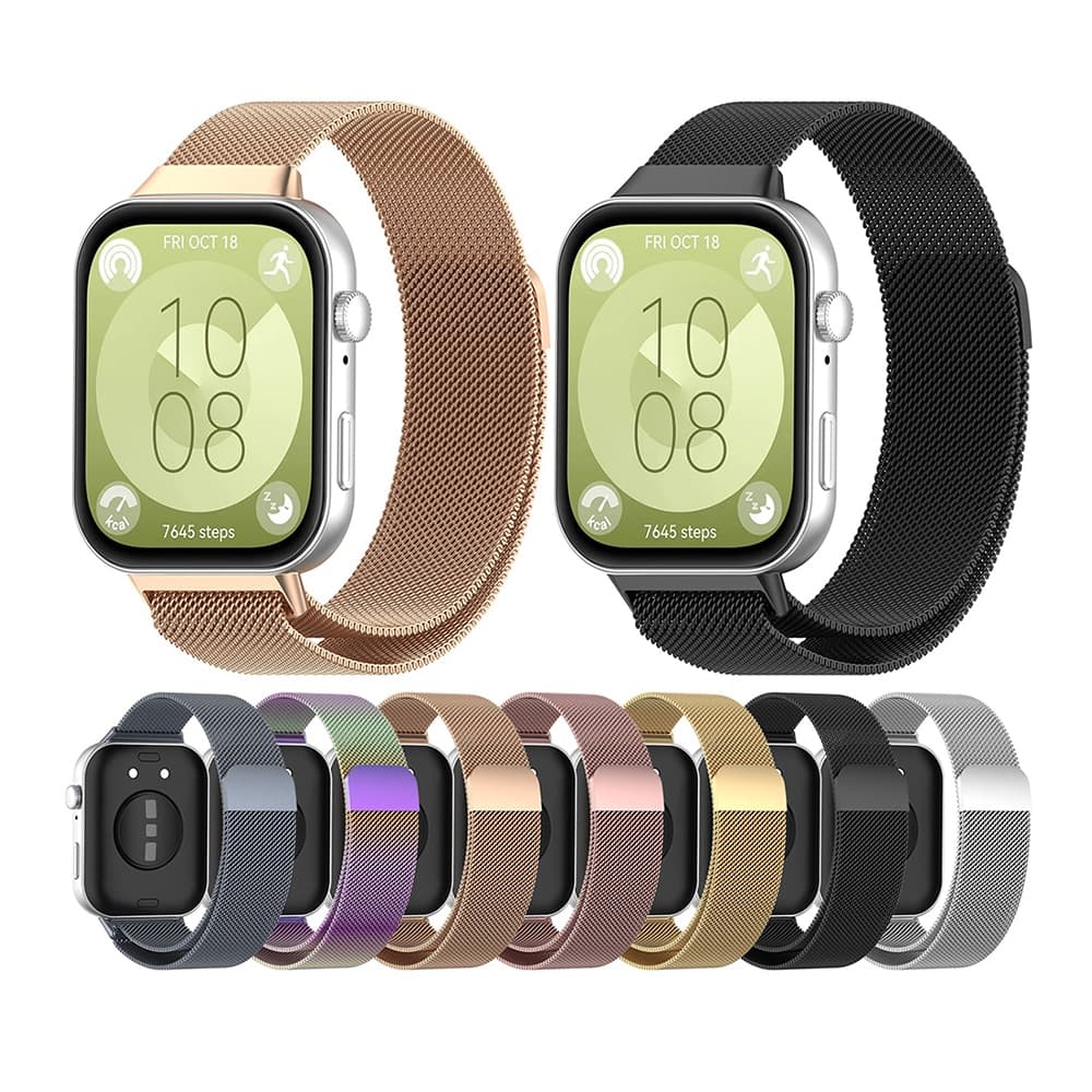 Techsuit Watchband (W009) - θήκη για Huawei Watch Fit 3 / 4 Pro - Μαύρο 4