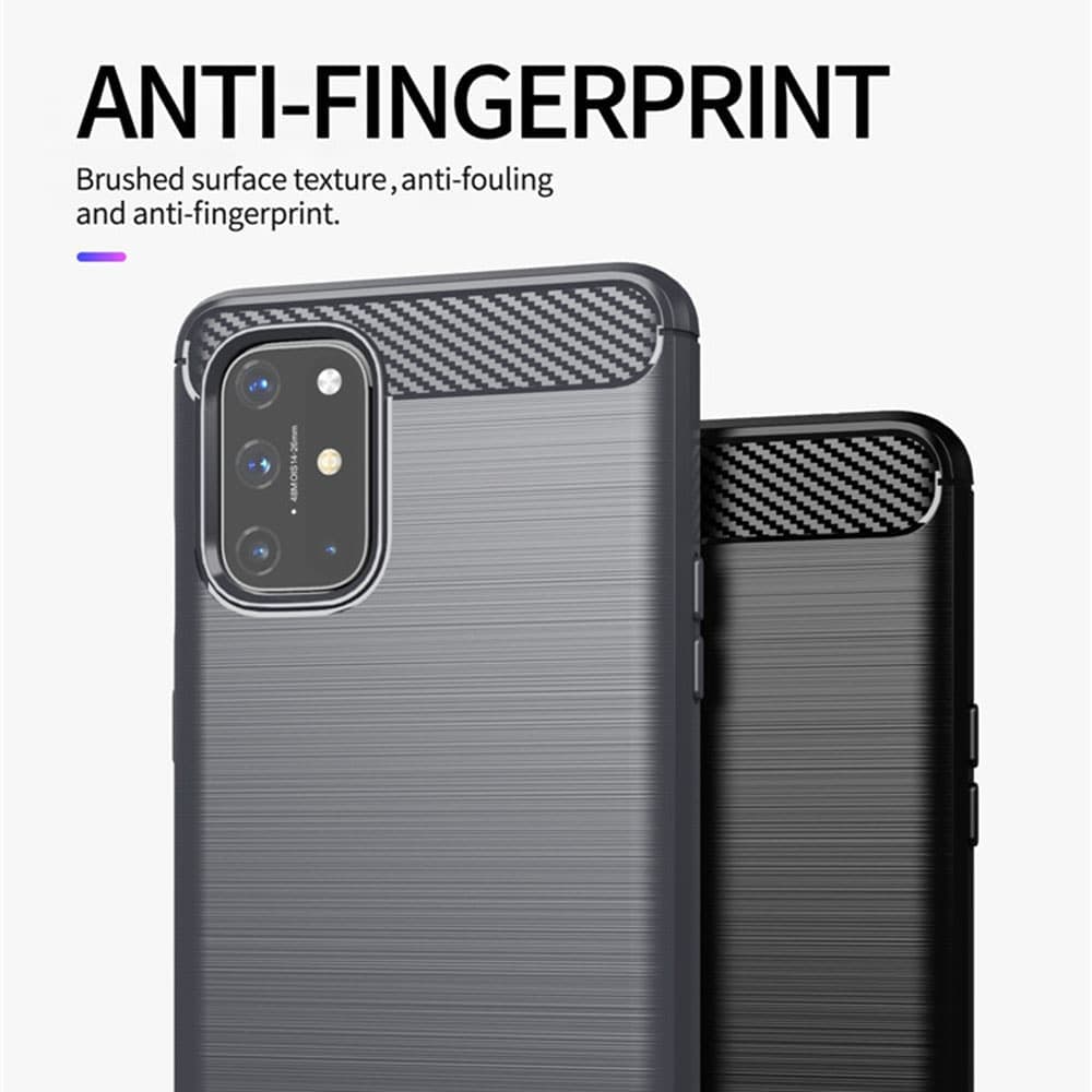 Techsuit Carbon Silicone - θήκη για Oneplus 9 - Μαύρο 5
