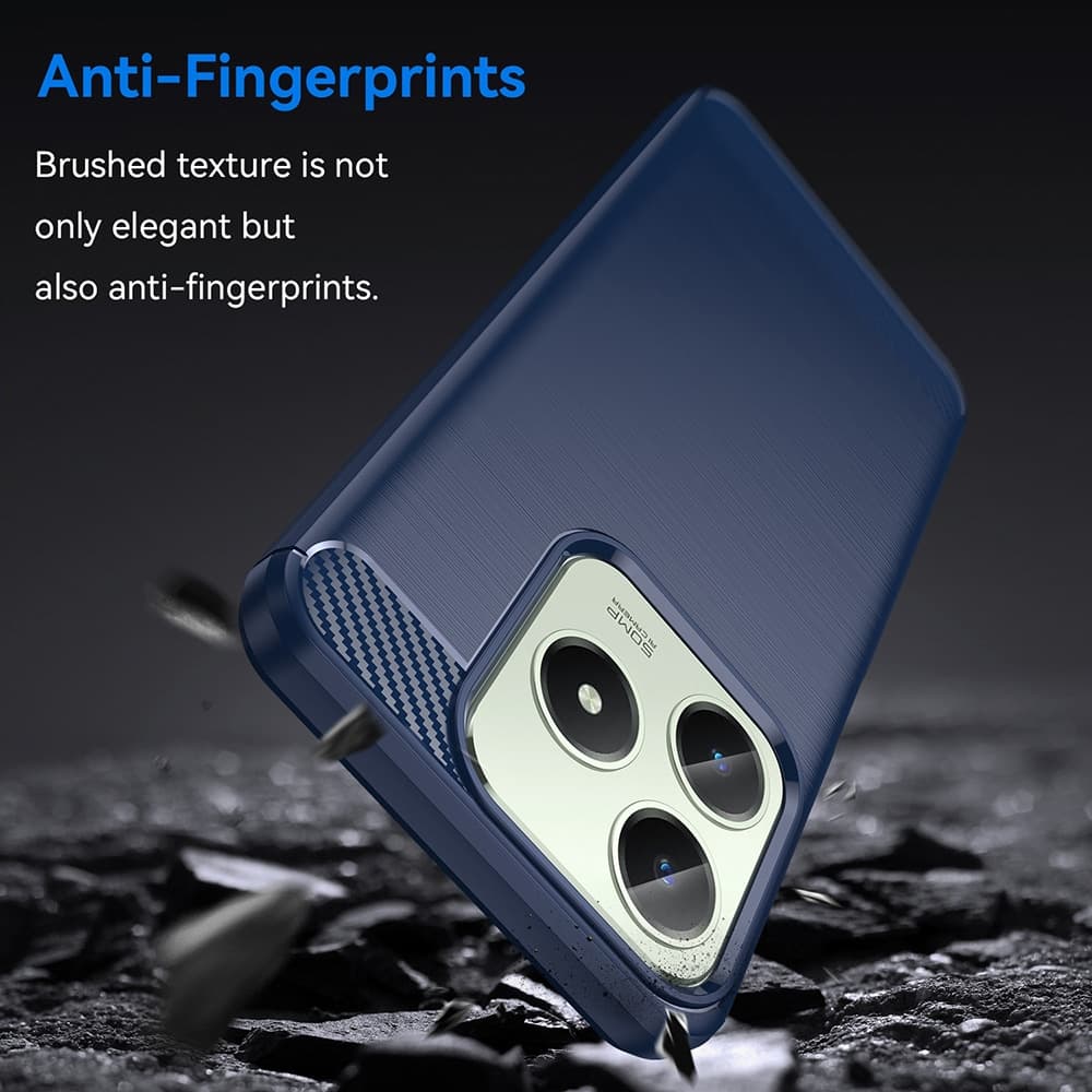 Techsuit Carbon Silicone - θήκη για Realme C61 / C63 - Μπλε 2