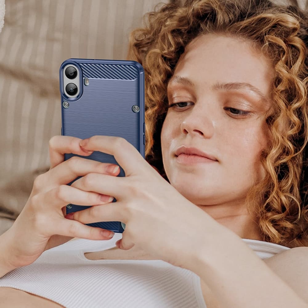 Techsuit Carbon Silicone - θήκη για Nothing CMF Phone 1 - Μπλε 6