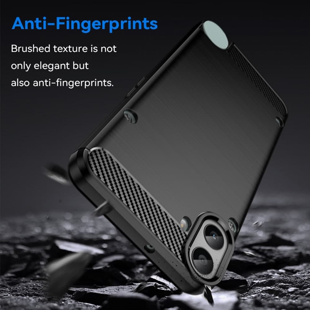 Techsuit Carbon Silicone - θήκη για Nothing CMF Phone 1 - Μαύρο 5
