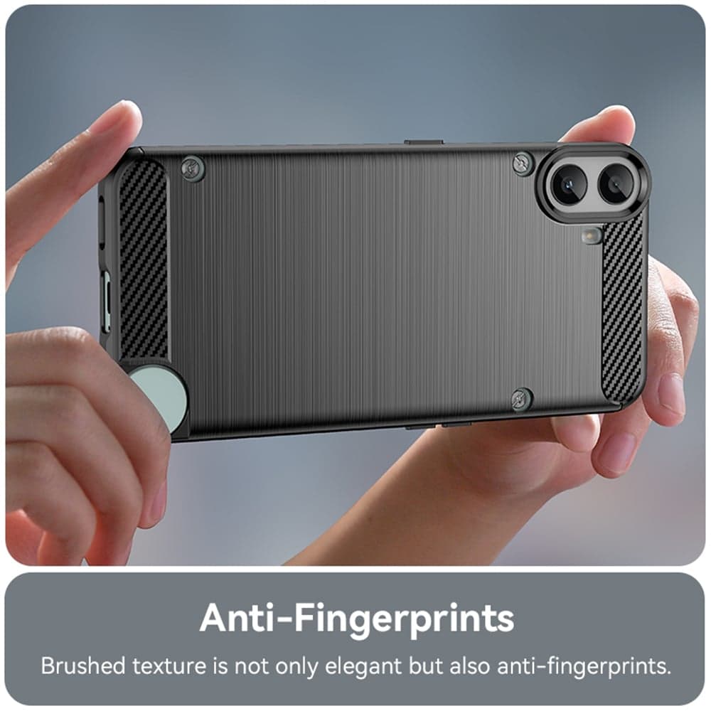 Techsuit Carbon Silicone - θήκη για Nothing CMF Phone 1 - Μαύρο 2