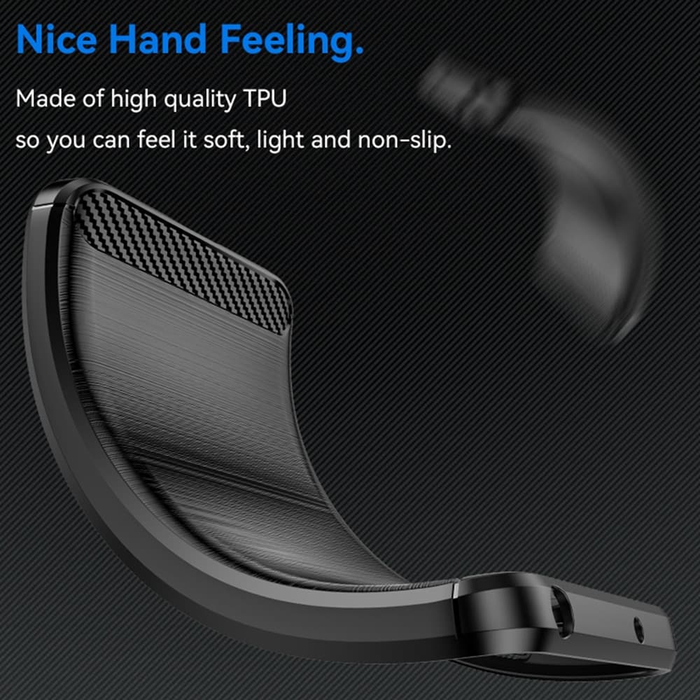 Techsuit Carbon Silicone - θήκη για Nothing CMF Phone 1 - Μαύρο 4
