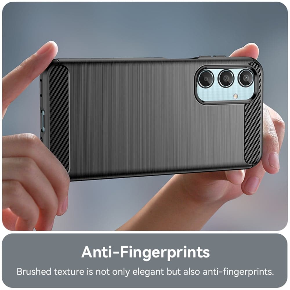 Techsuit Carbon Silicone - θήκη για Samsung Galaxy M35 - Μαύρο 2