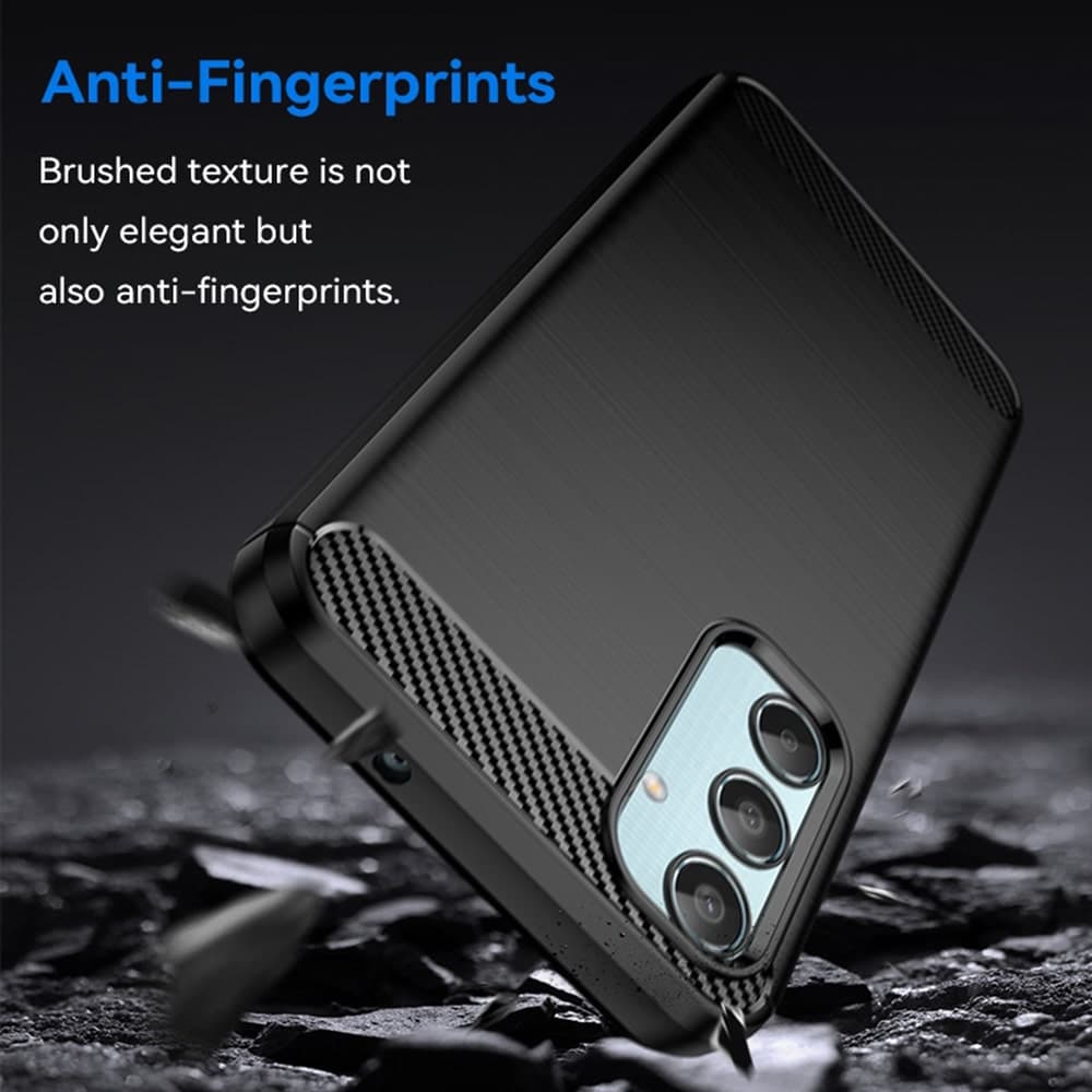 Techsuit Carbon Silicone - θήκη για Samsung Galaxy M35 - Μαύρο 5