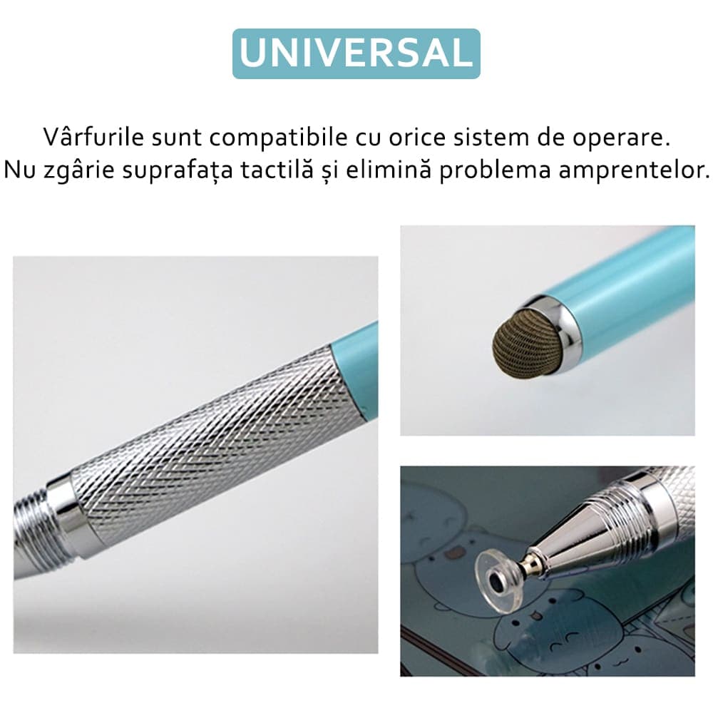 Techsuit - Stylus Pen (JC03) - Αλουμινίου, Android, iOS, Microsoft - Τυρκουάζ 3