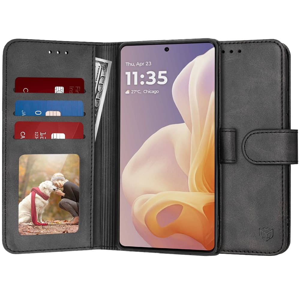 Techsuit Diary Book - θήκη για Motorola Moto G85 - Μαύρο