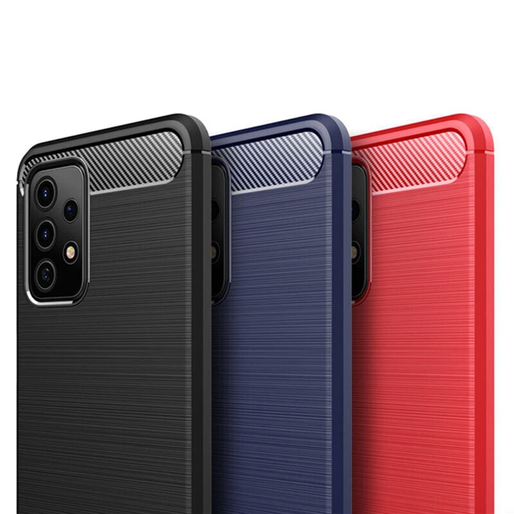 Techsuit Carbon Silicone - θήκη για Samsung Galaxy A32 5G - Μαύρο 6