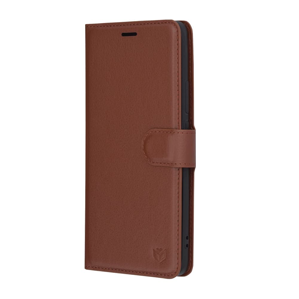 Techsuit Leather Folio - θήκη για Oppo Reno12 - Καφέ 4