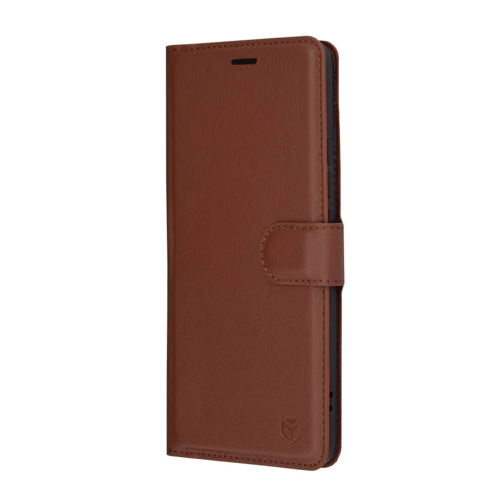 Techsuit Leather Folio - θήκη για Xiaomi Poco F6 Pro - Καφέ 4