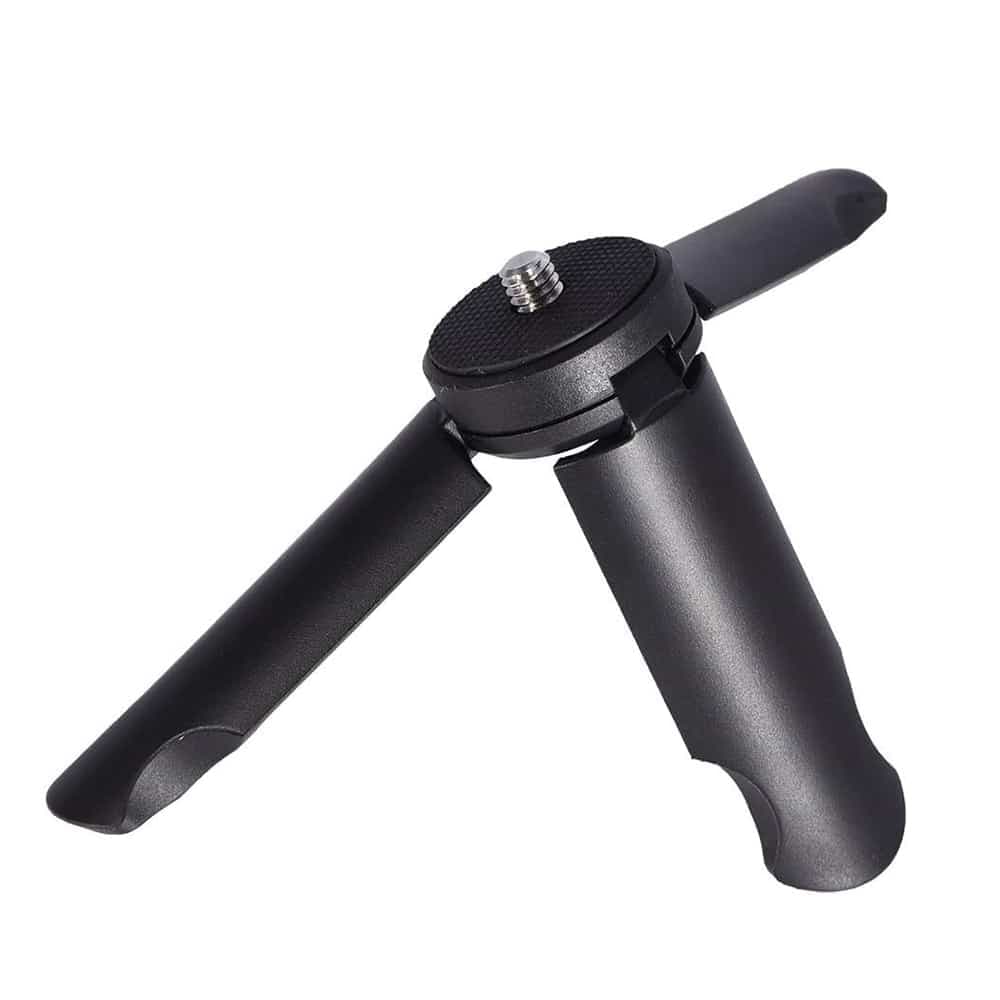 Techsuit - Mini Tripod (TPD1) - Anti Slip, for Selfie Sticks, Universal, with 1/4 inch Screw - Black
