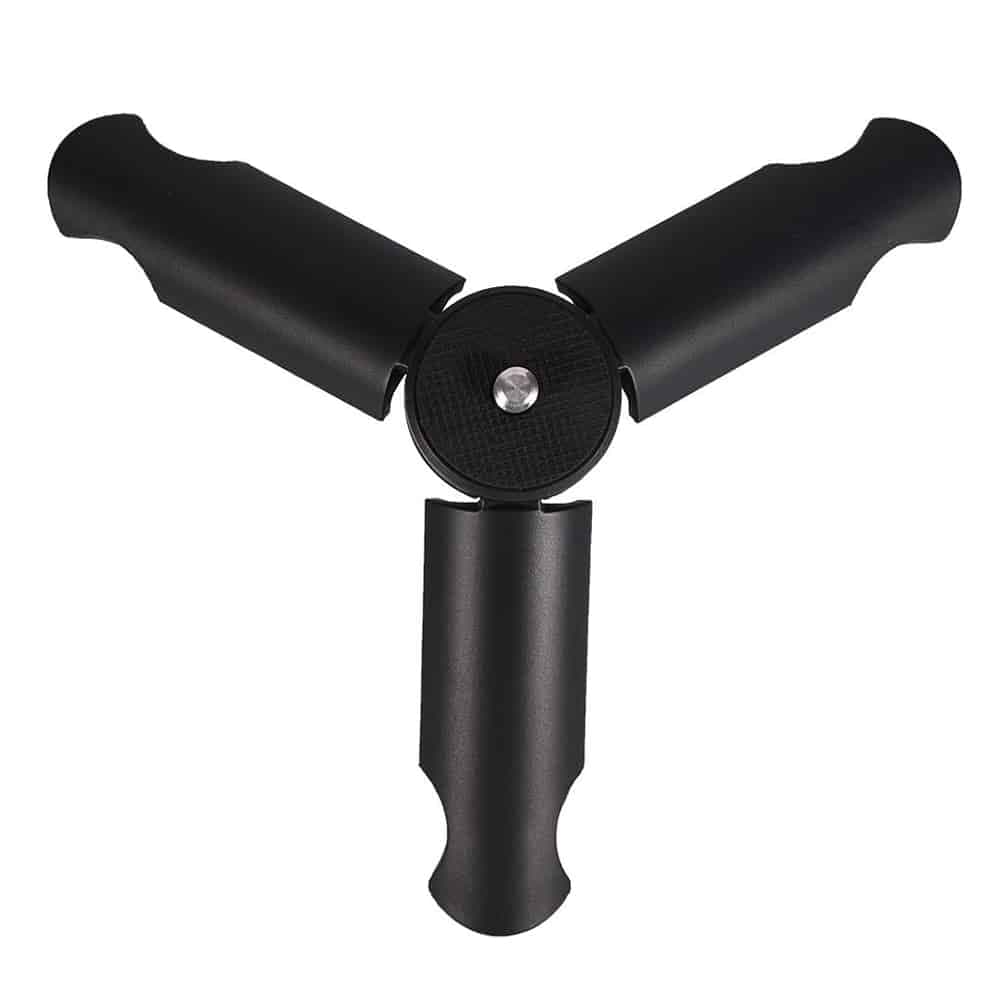 Techsuit - Mini Tripod (TPD1) - Anti Slip, for Selfie Sticks, Universal, with 1/4 inch Screw - Black 3