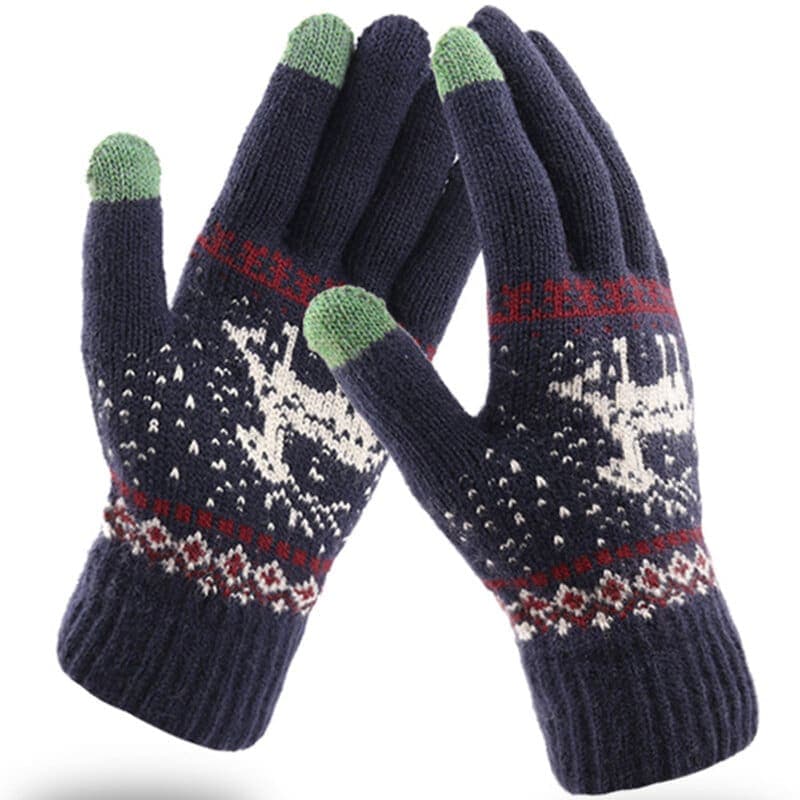 Techsuit Touchscreen γάντια - Raindeer Woolen (ST0002) - Μπλε 4