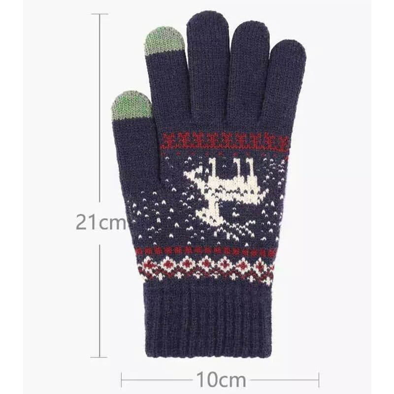 Techsuit Touchscreen γάντια - Raindeer Woolen (ST0002) - Μπλε 7