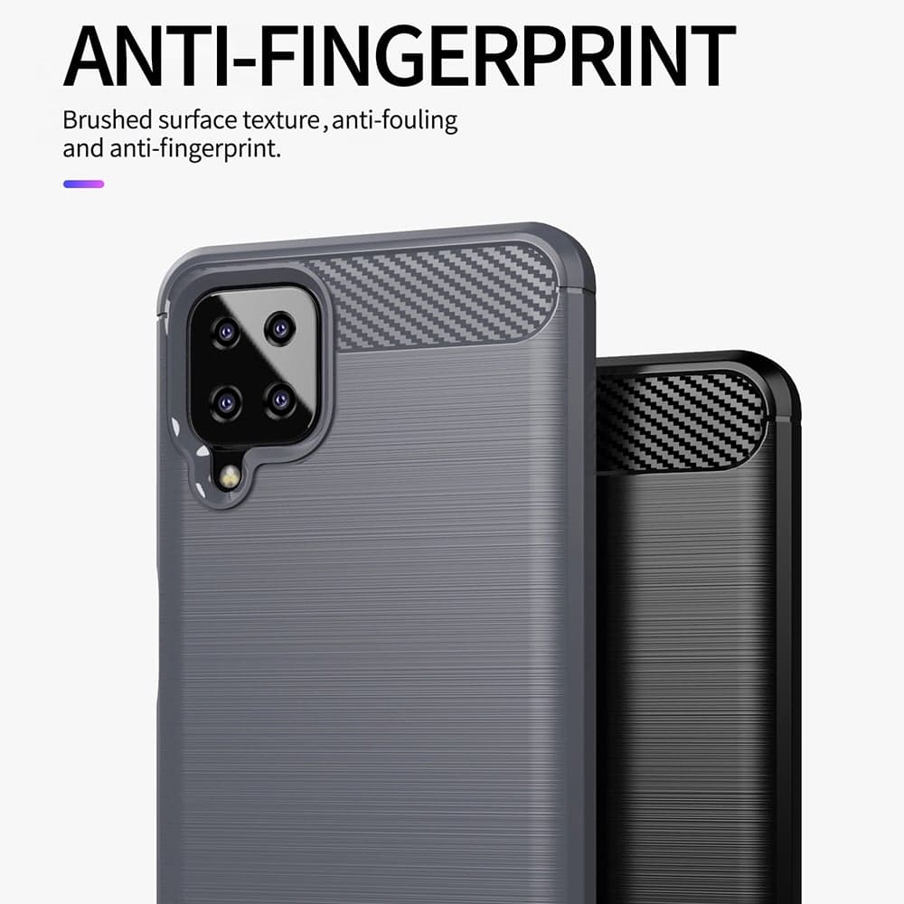 Techsuit Carbon Silicone - θήκη για Samsung Galaxy A12 - Μαύρο 5