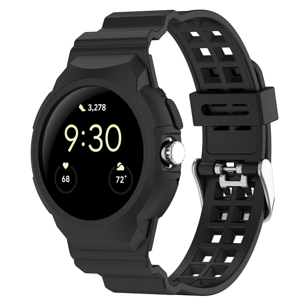Techsuit Watchband - θήκη για Google Pixel Watch / 2 3 - Μαύρο