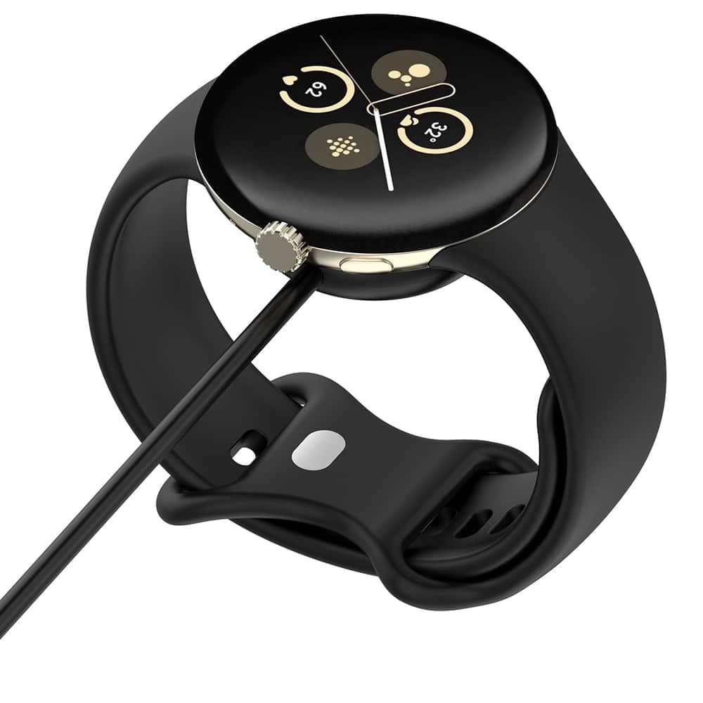 Techsuit - SmartWatch Wireless Charging Καλώδιο (THC5) - for Google Pixel Watch 3 (41mm, 45mm) / 2 / Fitbit Ace LTE, Type-C - Black 3