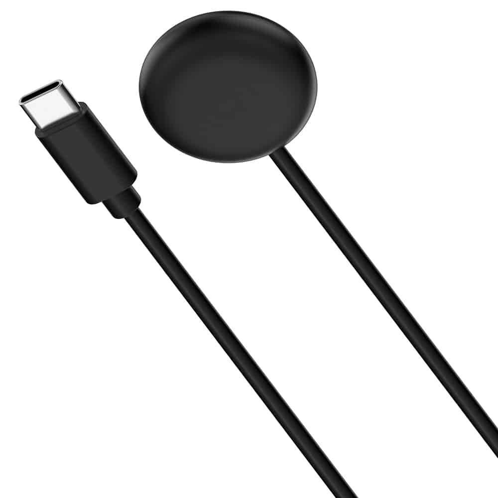 Techsuit - SmartWatch Wireless Charging Καλώδιο (THC5) - for Google Pixel Watch 3 (41mm, 45mm) / 2 / Fitbit Ace LTE, Type-C - Black 5