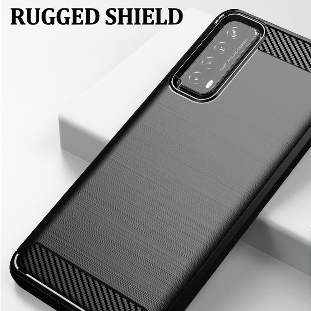 Techsuit Carbon Silicone - θήκη για Huawei P smart 2021 - Μαύρο 6