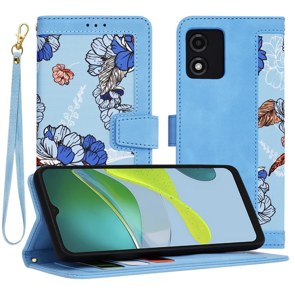 Techsuit FlipCraft - θήκη για Motorola Moto E13 - Μπλε