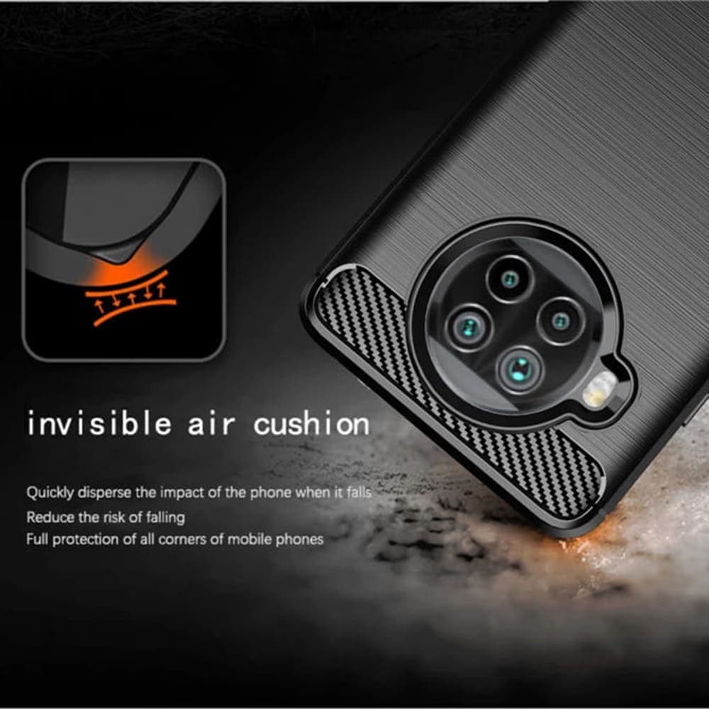 Techsuit Carbon Silicone - θήκη για Xiaomi Mi 10T Lite 5G - Μαύρο 3