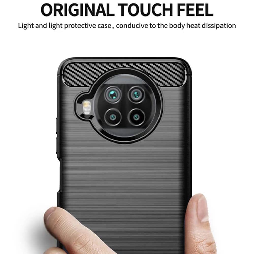 Techsuit Carbon Silicone - θήκη για Xiaomi Mi 10T Lite 5G - Μαύρο 4