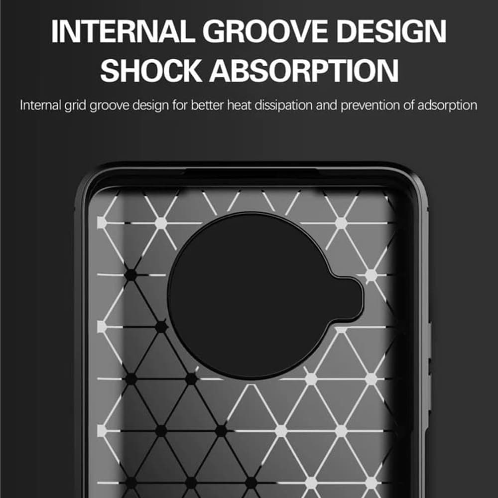 Techsuit Carbon Silicone - θήκη για Xiaomi Mi 10T Lite 5G - Μαύρο 5