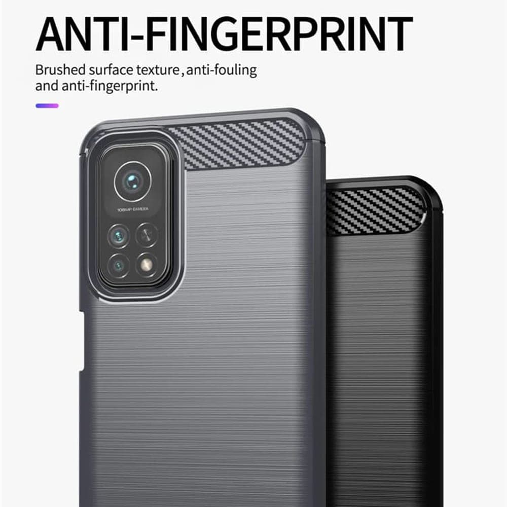 Techsuit Carbon Silicone - θήκη για Xiaomi Mi 10T 5G - Μαύρο 6