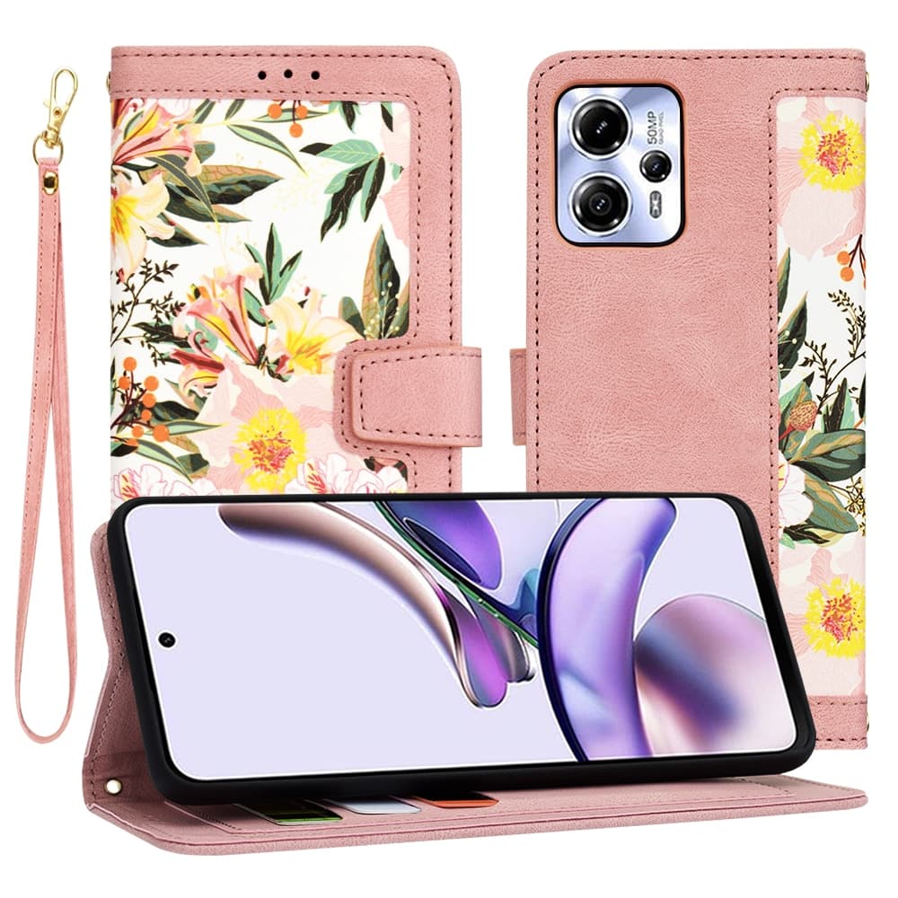 Techsuit FlipCraft - θήκη για Motorola Moto G13 - Ροζ