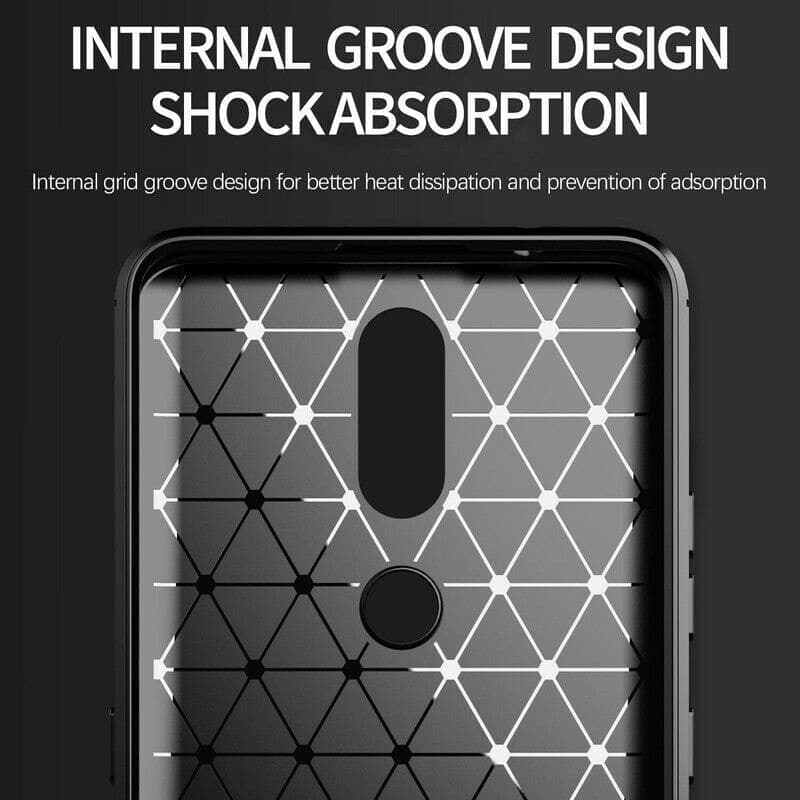 Techsuit Carbon Silicone - θήκη για Nokia 2.4 - Μαύρο 4