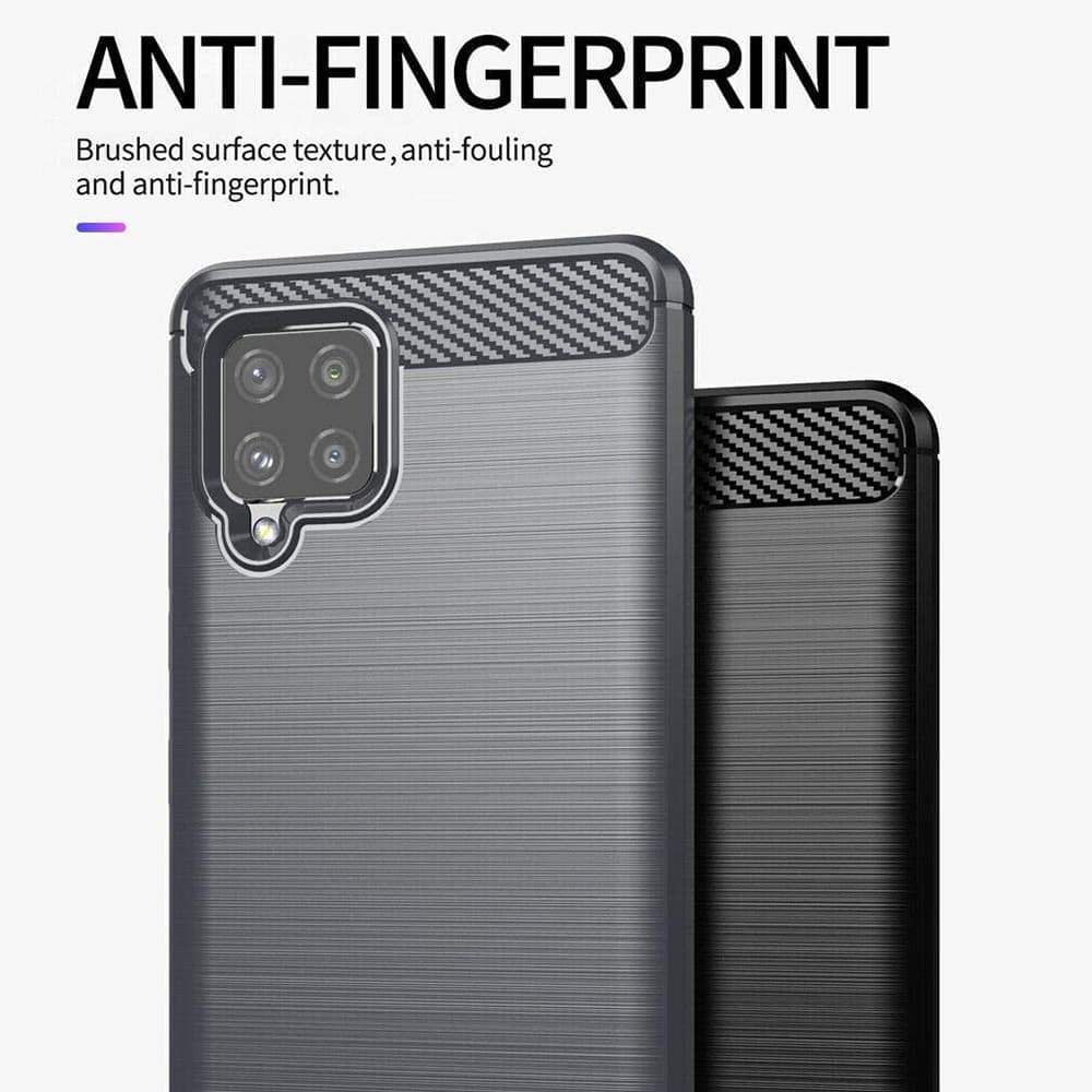 Techsuit Carbon Silicone - θήκη για Samsung Galaxy A42 5G - Μαύρο 4