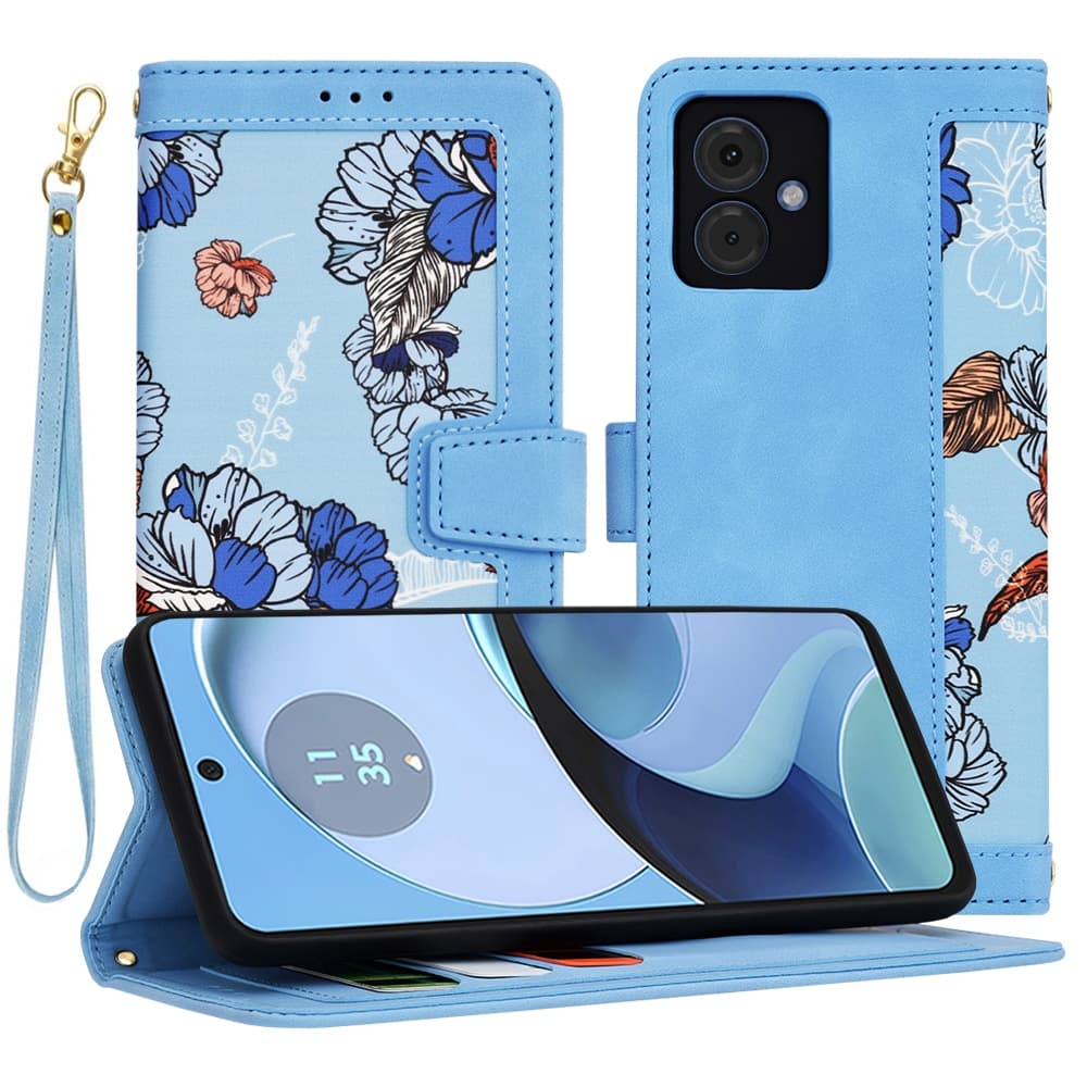 Techsuit FlipCraft - θήκη για Motorola Moto G14 - Μπλε