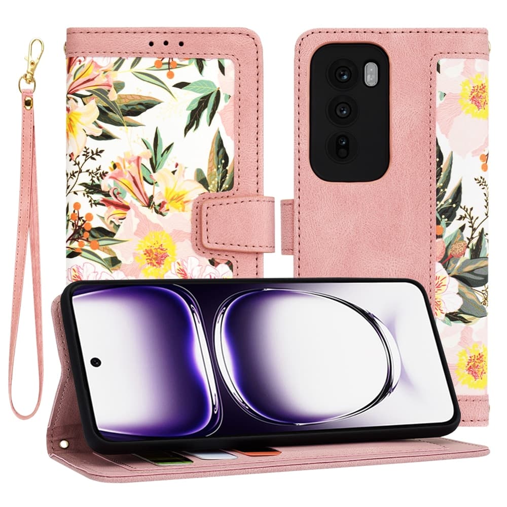 Techsuit FlipCraft - θήκη για Oppo Reno12 - Ροζ