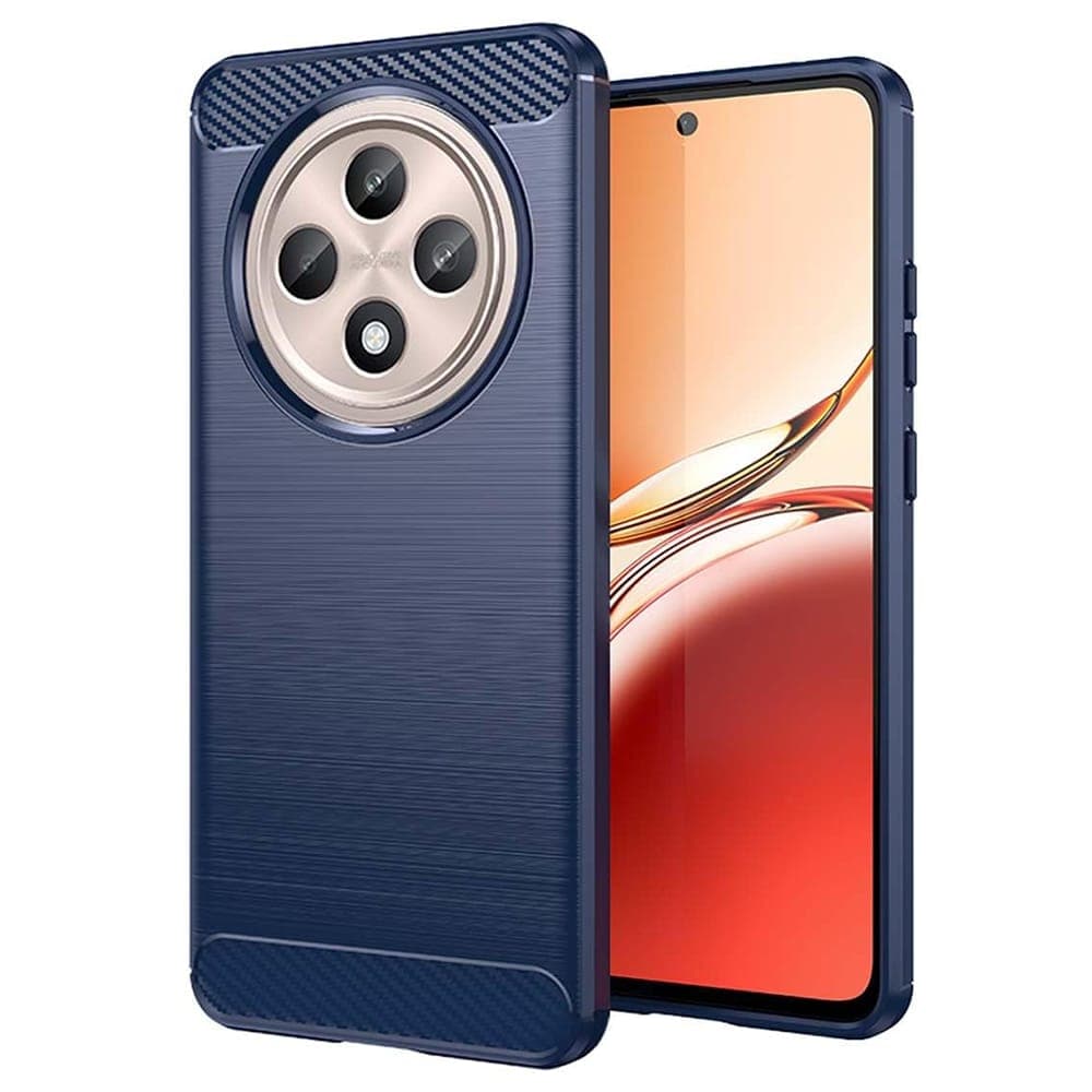 Techsuit Carbon Silicone - θήκη για Oppo Reno12 F 4G - Μπλε
