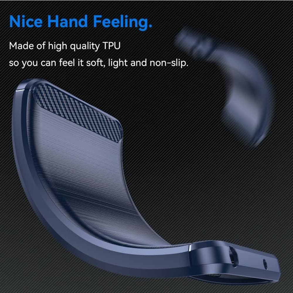 Techsuit Carbon Silicone - θήκη για Oppo Reno12 F 4G - Μπλε 3