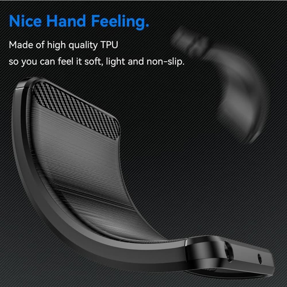 Techsuit Carbon Silicone - θήκη για Oppo Reno12 F 4G - Μαύρο 4