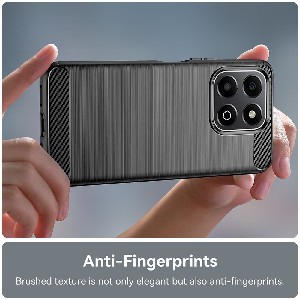 Techsuit Carbon Silicone - θήκη για Honor X6b - Μαύρο 2