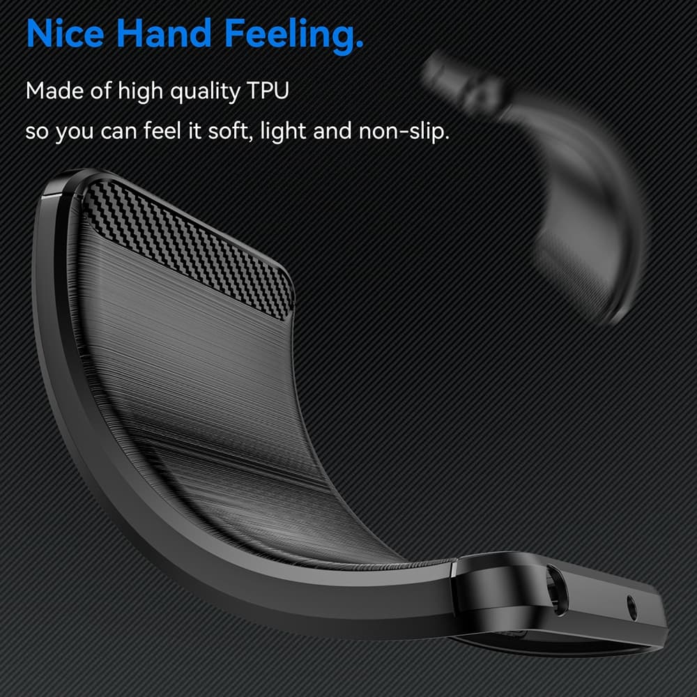 Techsuit Carbon Silicone - θήκη για Honor X6b - Μαύρο 5