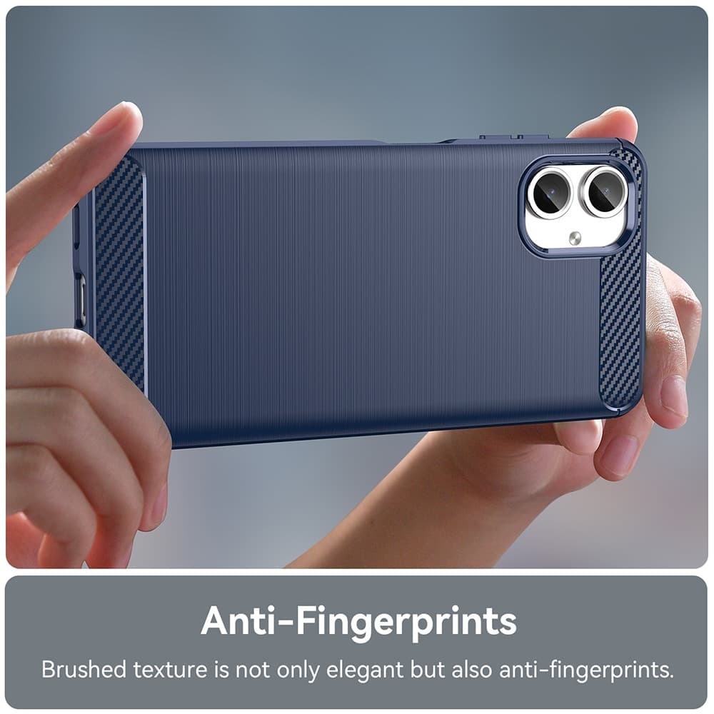 Techsuit Carbon Silicone - θήκη για Samsung Galaxy A06 - Μπλε 2