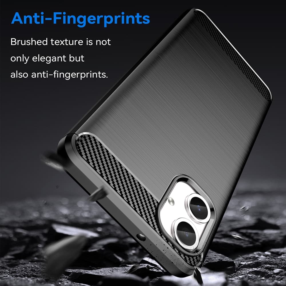 Techsuit Carbon Silicone - θήκη για Samsung Galaxy A06 - Μαύρο 3