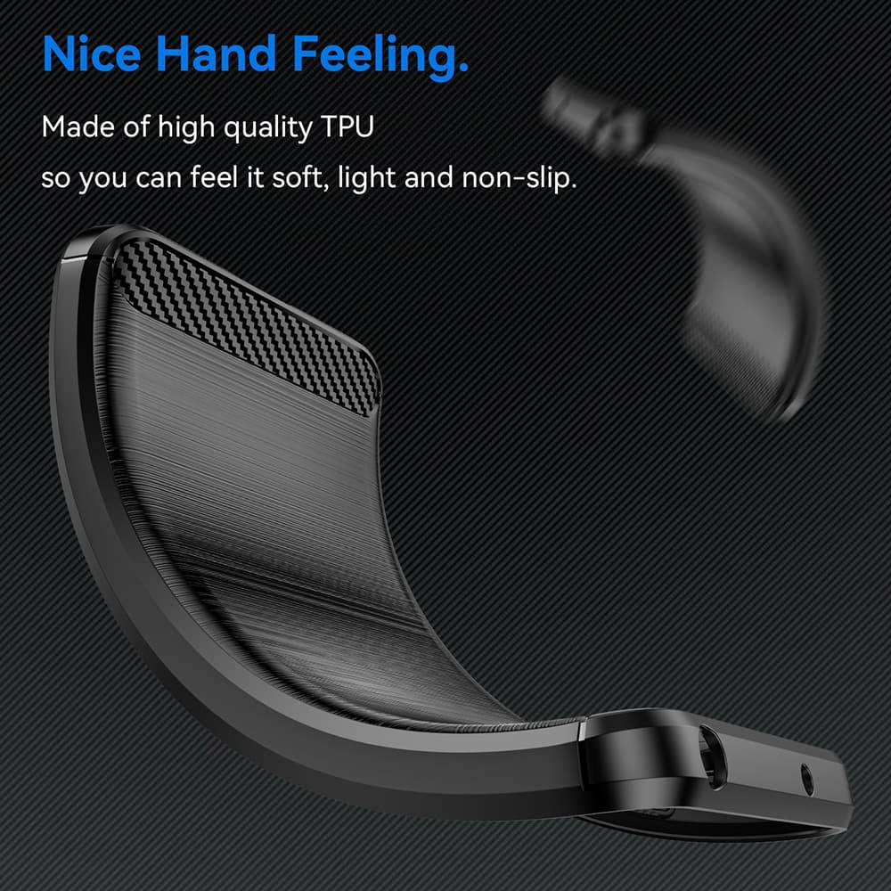 Techsuit Carbon Silicone - θήκη για Samsung Galaxy A06 - Μαύρο 5