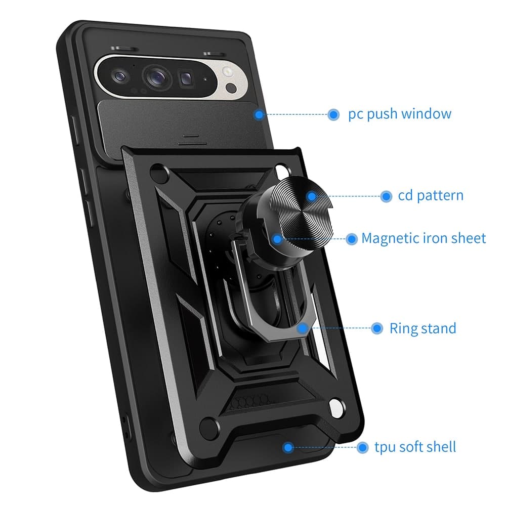 Techsuit CamShield Series - θήκη για Google Pixel 9 / Pro - Μαύρο 2